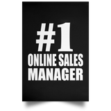 Number One #1 Online Sales Manager - Poster Portrait