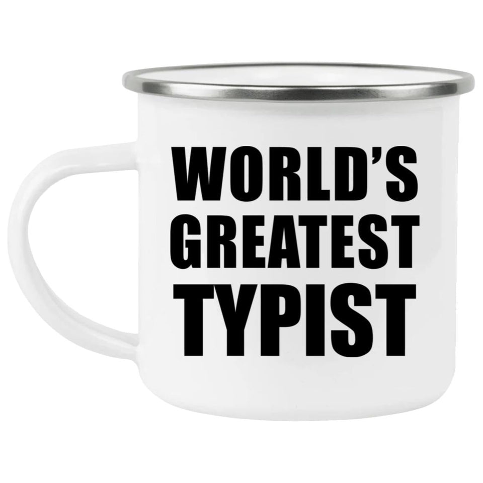 World's Greatest Typist - 12oz Camping Mug