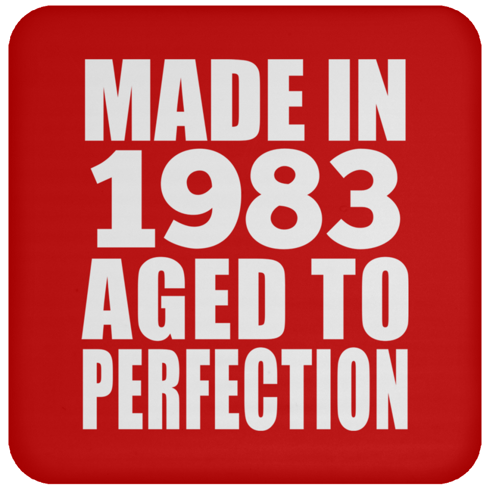 41st Birthday Made In 1983 Aged to Perfection - Drink Coaster