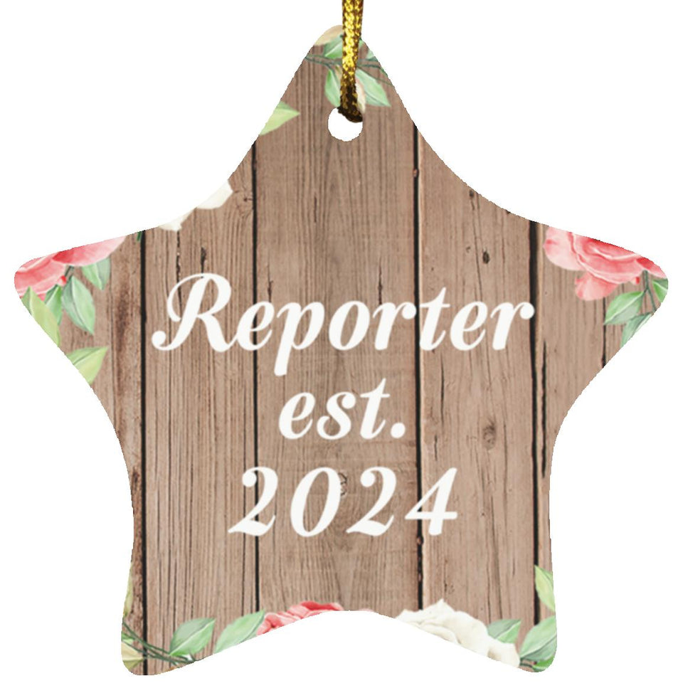 Reporter Established Est. 2024 - Star Ornament B