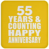 Happy 55th Anniversary 55 Years & Counting - Drink Coaster