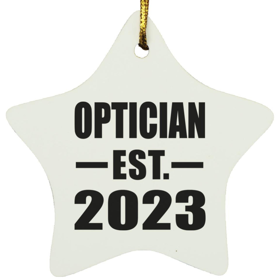 Optician Established EST. 2023 - Star Ornament