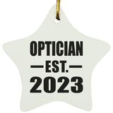 Optician Established EST. 2023 - Star Ornament