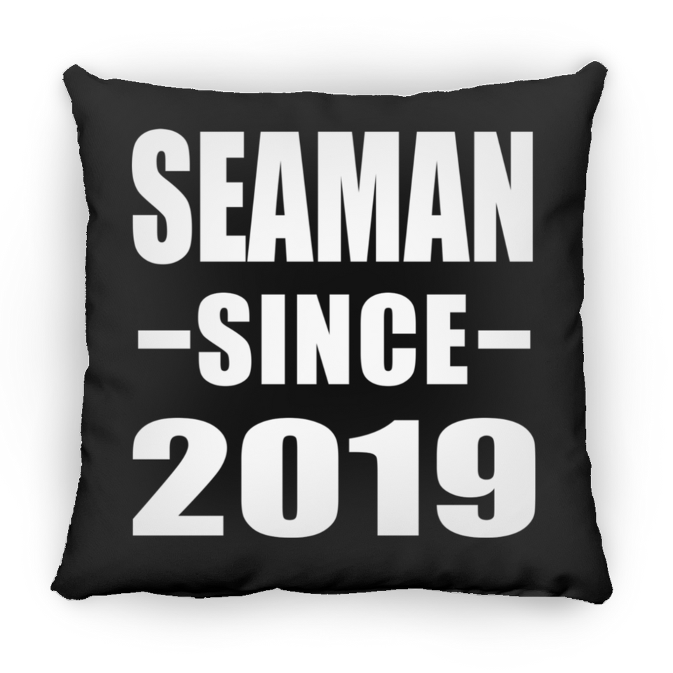 Seaman Since 2019 - Throw Pillow Black