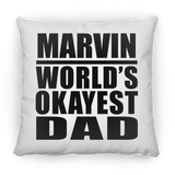 Marvin World's Okayest Dad - Throw Pillow
