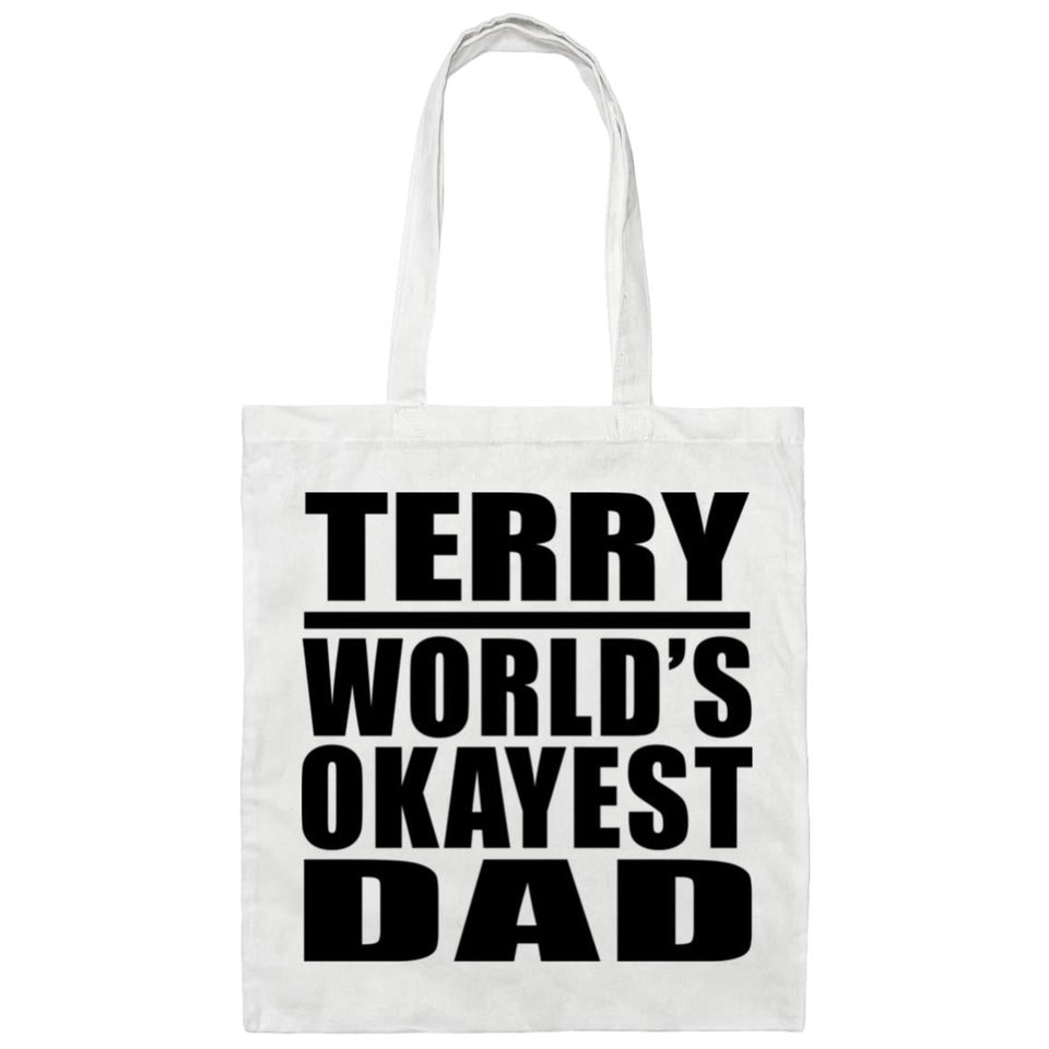 Terry World's Okayest Dad - Tote Bag White