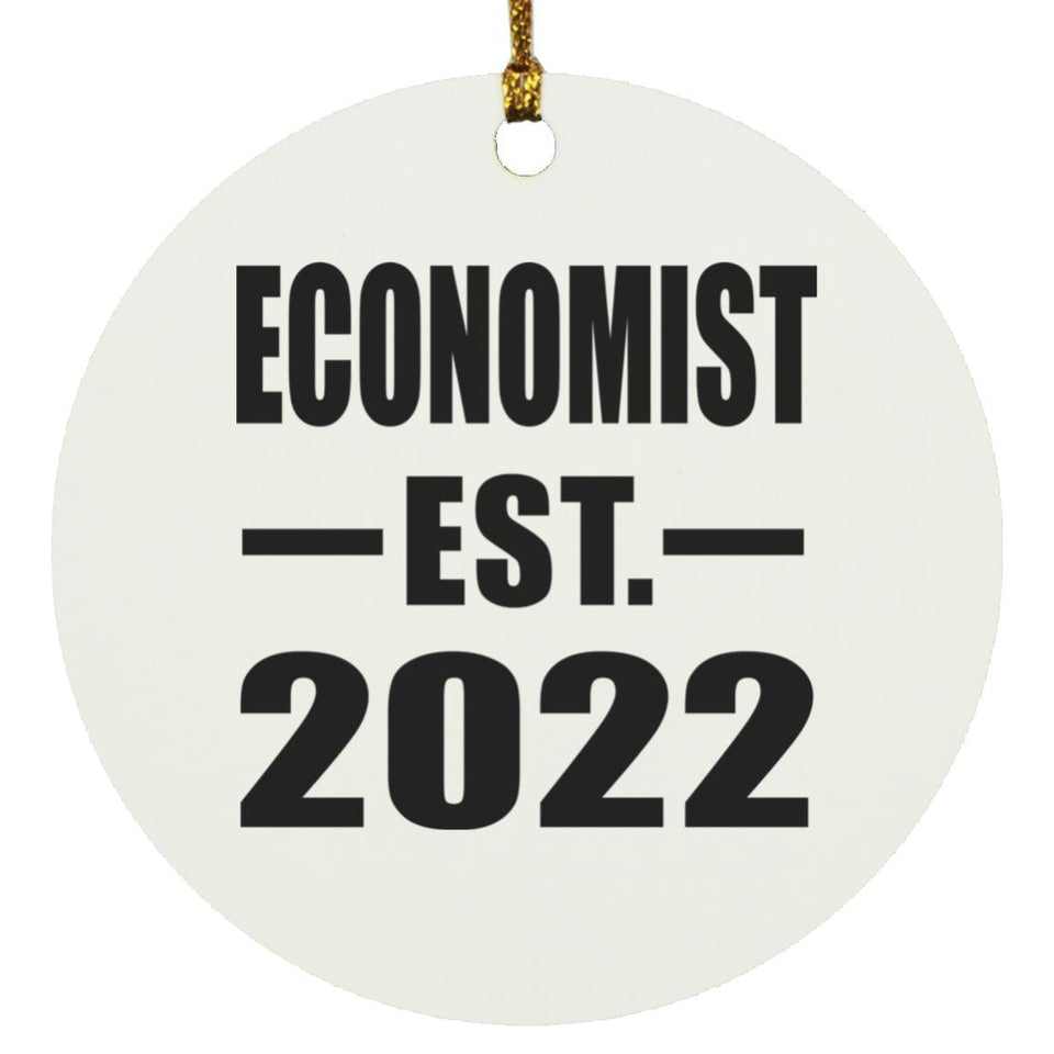 Economist Established EST. 2022 - Circle Ornament