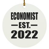 Economist Established EST. 2022 - Circle Ornament