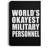 World's Okayest Military Personnel - Canvas Portrait