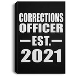 Corrections Officer Established EST. 2021 - Canvas Portrait