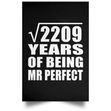 47th Anniversary Square Root of 2209 Years of Mr Perfect - Poster Portrait