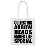 Collecting Arrow Heads Makes Life Special - Tote Bag White