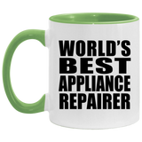 World's Best Appliance Repairer - 11oz Accent Mug Green
