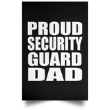 Proud Security Guard Dad - Poster Portrait
