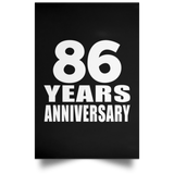 86th Anniversary 86 Years Anniversary - Poster Portrait