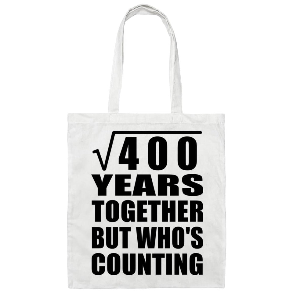 20th Anniversary Square Root of 400 Years Who's Counting - Tote Bag White