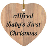 Alfred Baby's First Christmas - Heart Ornament C