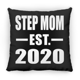 Step Mom Established EST. 2020 - Throw Pillow Black