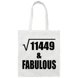 107th Birthday Square Root of 11449 & Fabulous - Tote Bag White