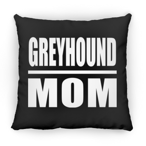 Greyhound Mom - Throw Pillow Black