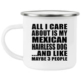 All I Care About Is My Mexican Hairless Dog - 12oz Camping Mug