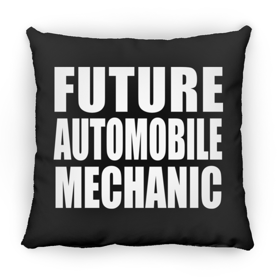 Future Automobile Mechanic - Throw Pillow Black