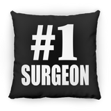 Number One #1 Surgeon - Throw Pillow Black