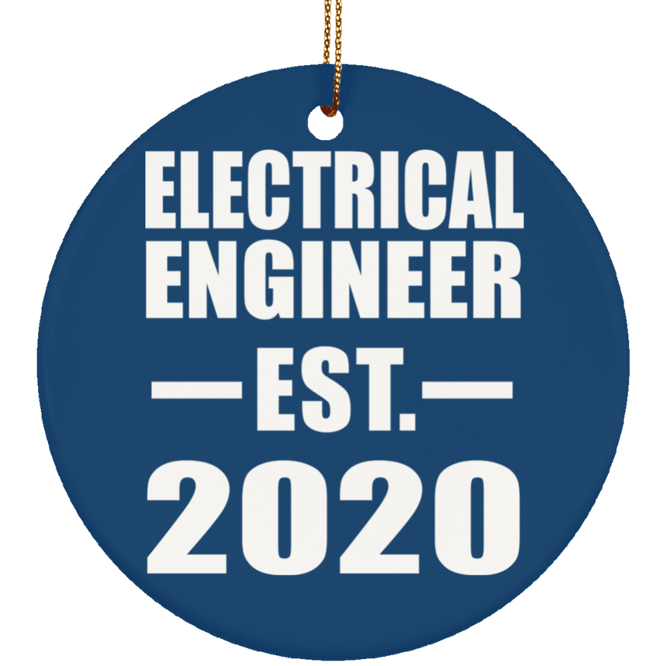 Electrical Engineer Established EST. 2020 - Circle Ornament