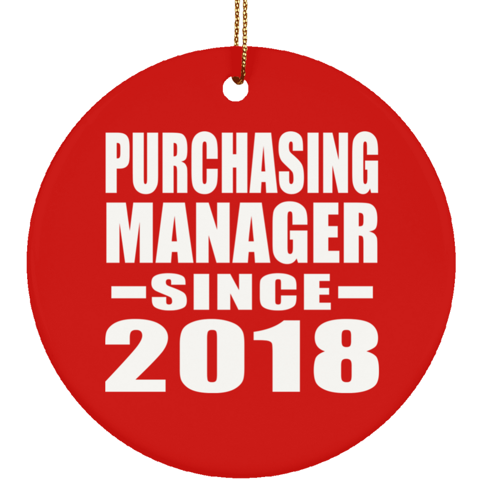 Purchasing Manager Since 2018 - Circle Ornament