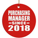 Purchasing Manager Since 2018 - Circle Ornament
