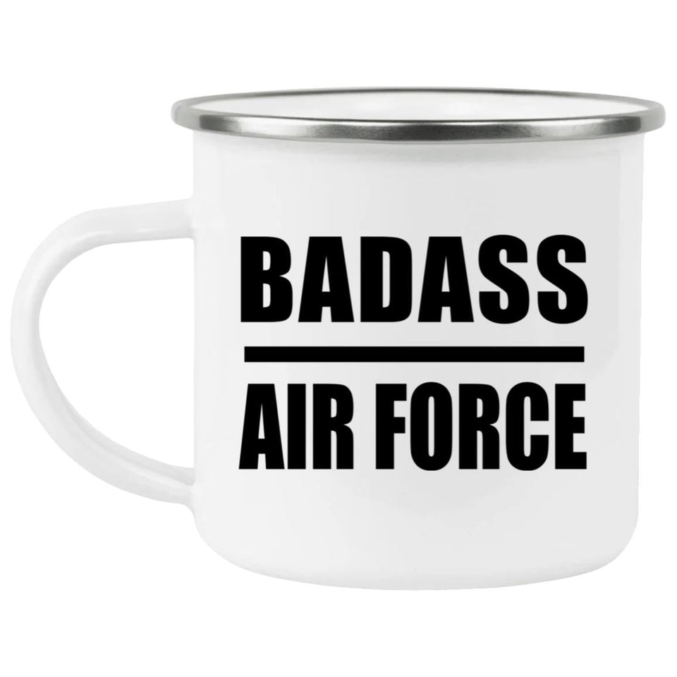 Badass Air Force - 12oz Camping Mug
