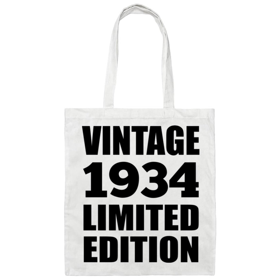90th Birthday Vintage 1934 Limited Edition - Tote Bag White