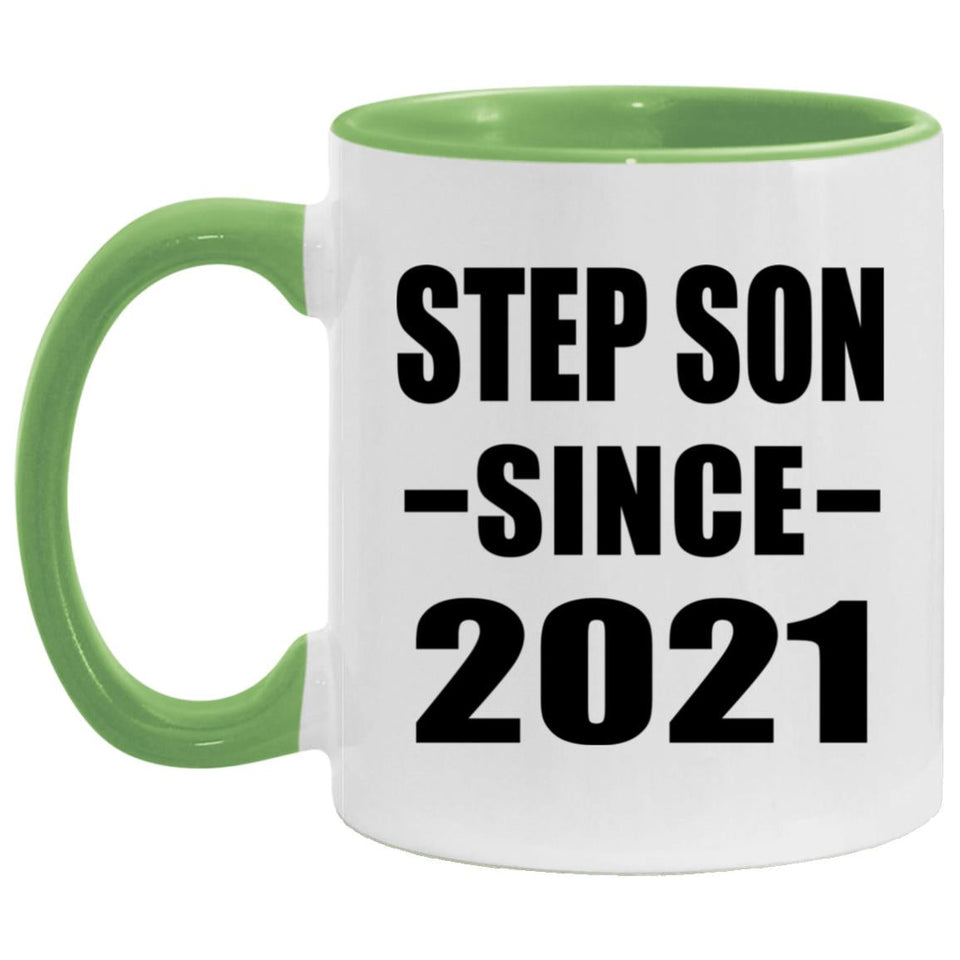 Step Son Since 2021 - 11oz Accent Mug Green
