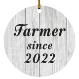 Farmer Since 2022 - Circle Ornament F