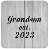 Grandson Established Est. 2023 - Drink Coaster F