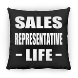 Sales Representative Life - Throw Pillow Black