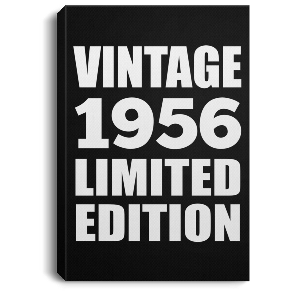 68th Birthday Vintage 1956 Limited Edition - Canvas Portrait