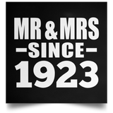 101st Anniversary Mr & Mrs Since 1923 - Poster Square
