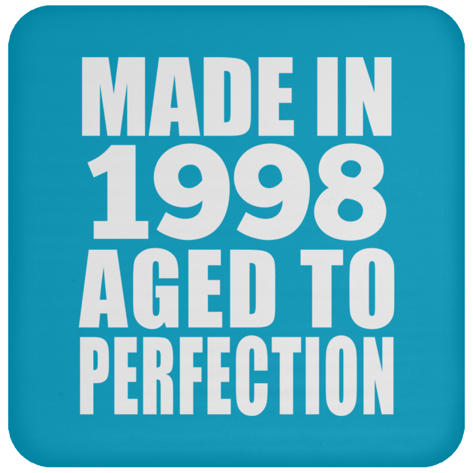 26th Birthday Made In 1998 Aged to Perfection - Drink Coaster