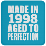 26th Birthday Made In 1998 Aged to Perfection - Drink Coaster