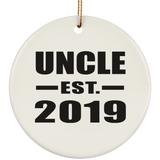 Uncle Established EST. 2019 - Circle Ornament