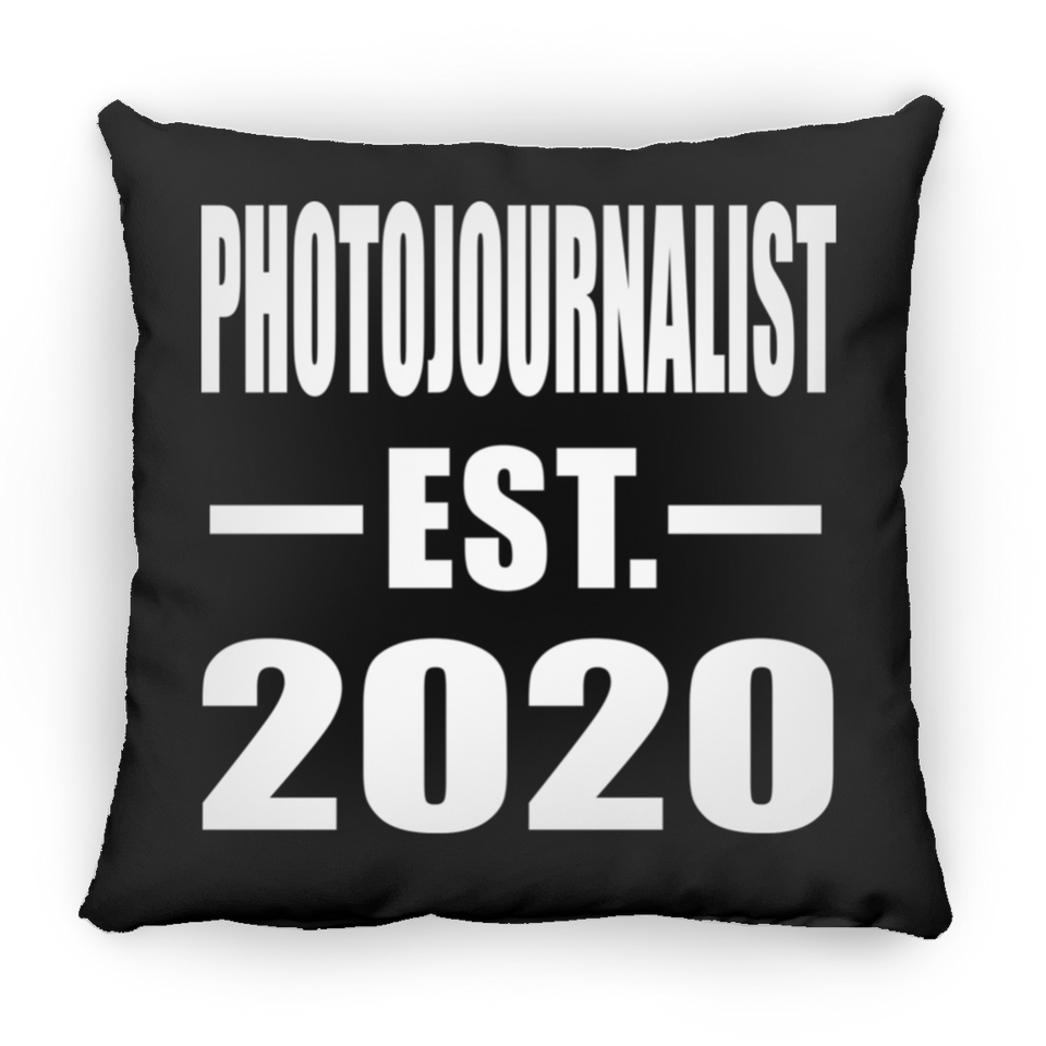 Photojournalist Established EST. 2020 - Throw Pillow Black