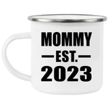 Mommy Established EST. 2023 - 12oz Camping Mug