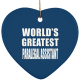 World's Greatest Paralegal Assistant - Heart Ornament
