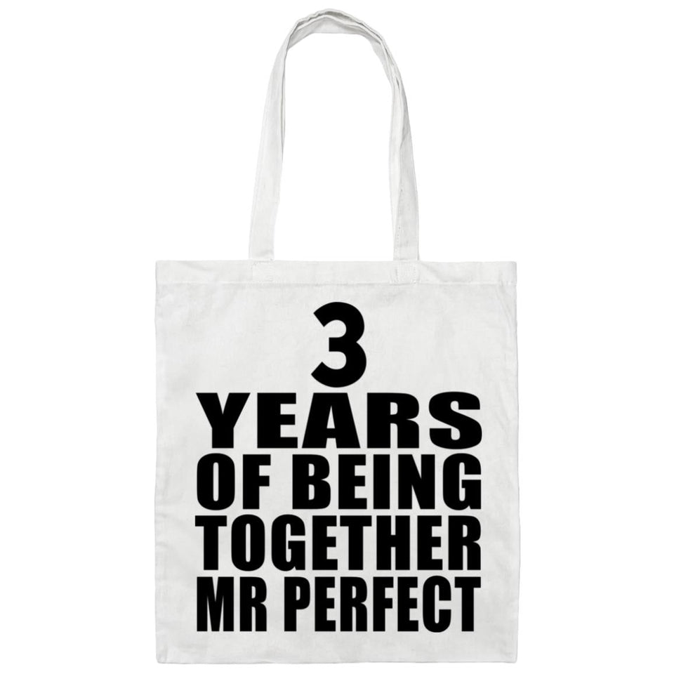 3rd Anniversary 3 Years Of Being Mr Perfect - Tote Bag White