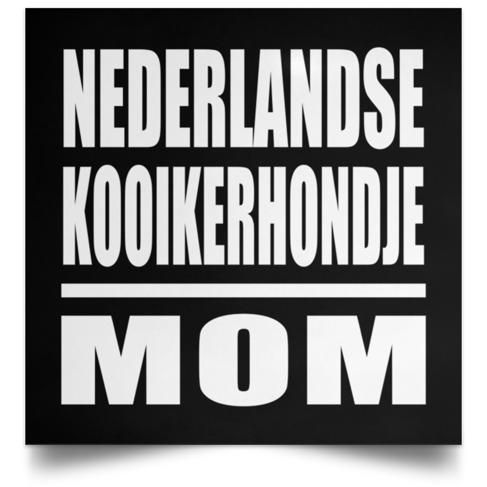 Nederlandse Kooikerhondje Mom - Poster Square