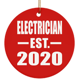Electrician Established EST. 2020 - Circle Ornament