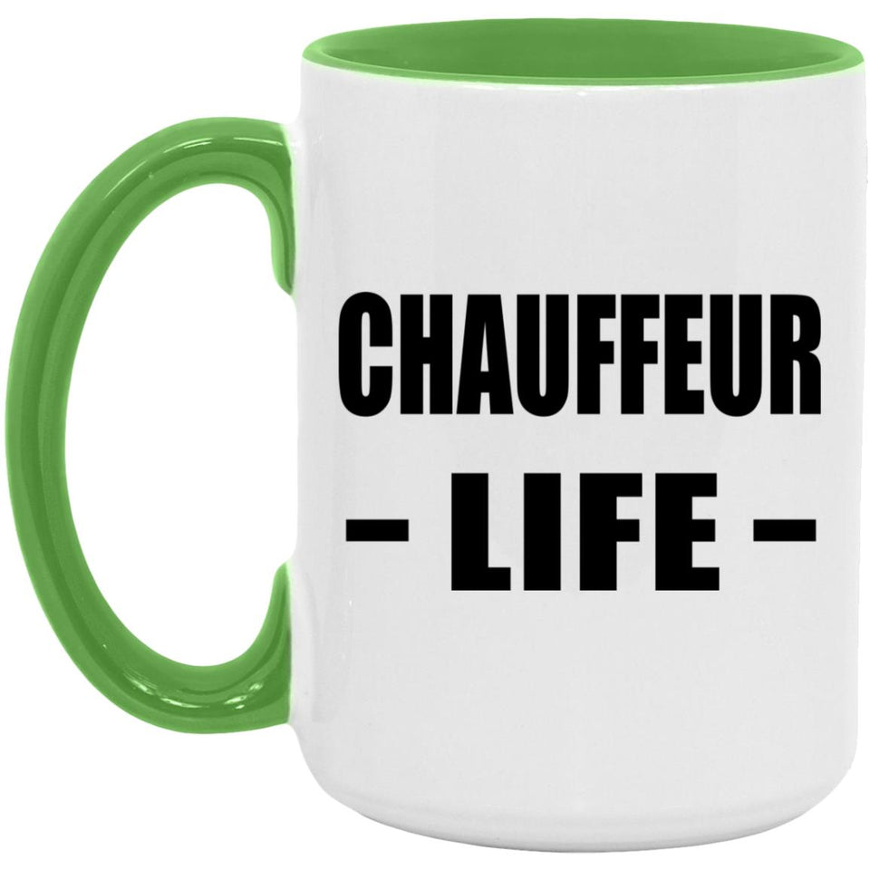 Chauffeur Life - 15oz Accent Mug Green
