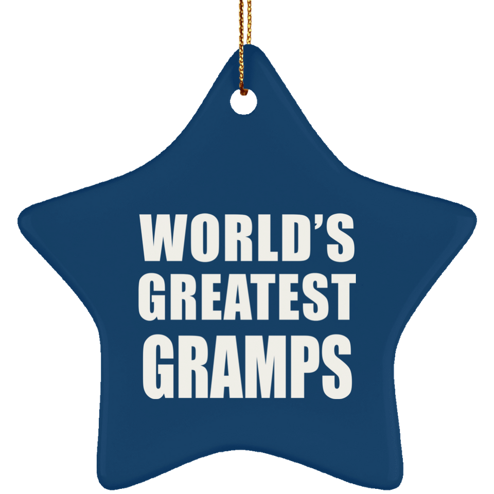 World's Greatest Gramps - Star Ornament