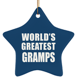 World's Greatest Gramps - Star Ornament